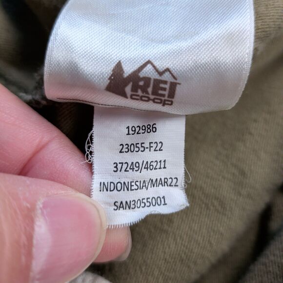 REI Co-op Trailsmith Jogger Pants Mens 32x31 Olive Green Hiking Double Knee - Picture 5 of 12